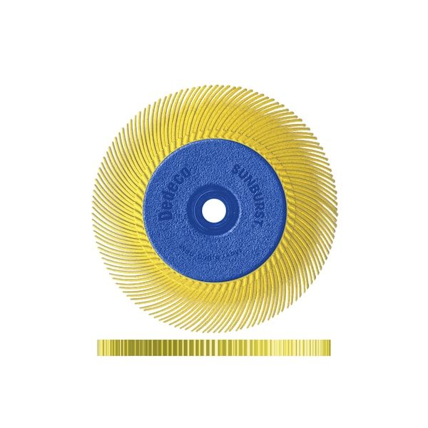 Dedeco SUNBURST 6'' X 1/2'' TC YELLOW 80 GRIT (A/O) 1/UNIT